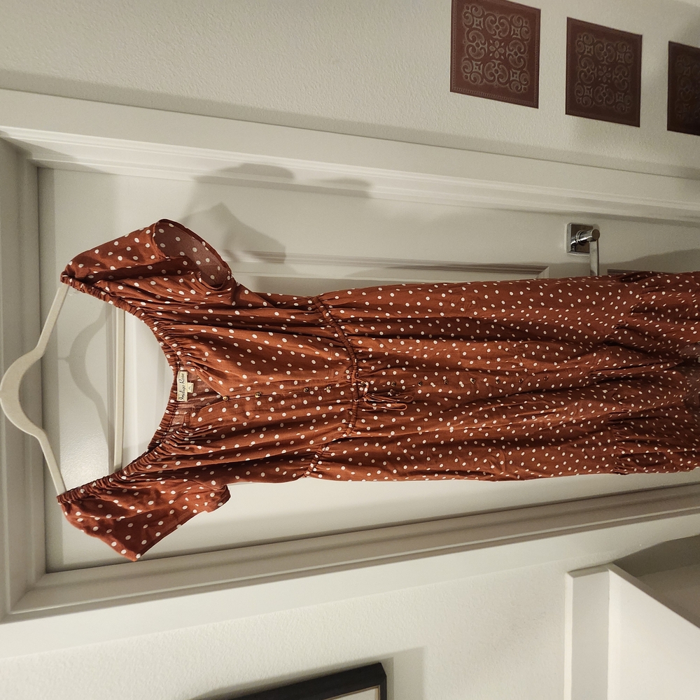 Brown Polka Dot Dress